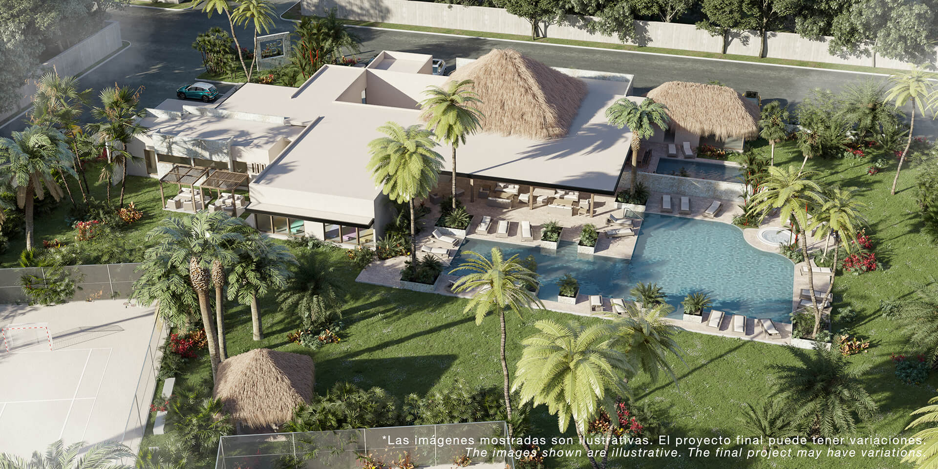 Casa en venta y Lote  en Bak Tulum- Modelo Caoba