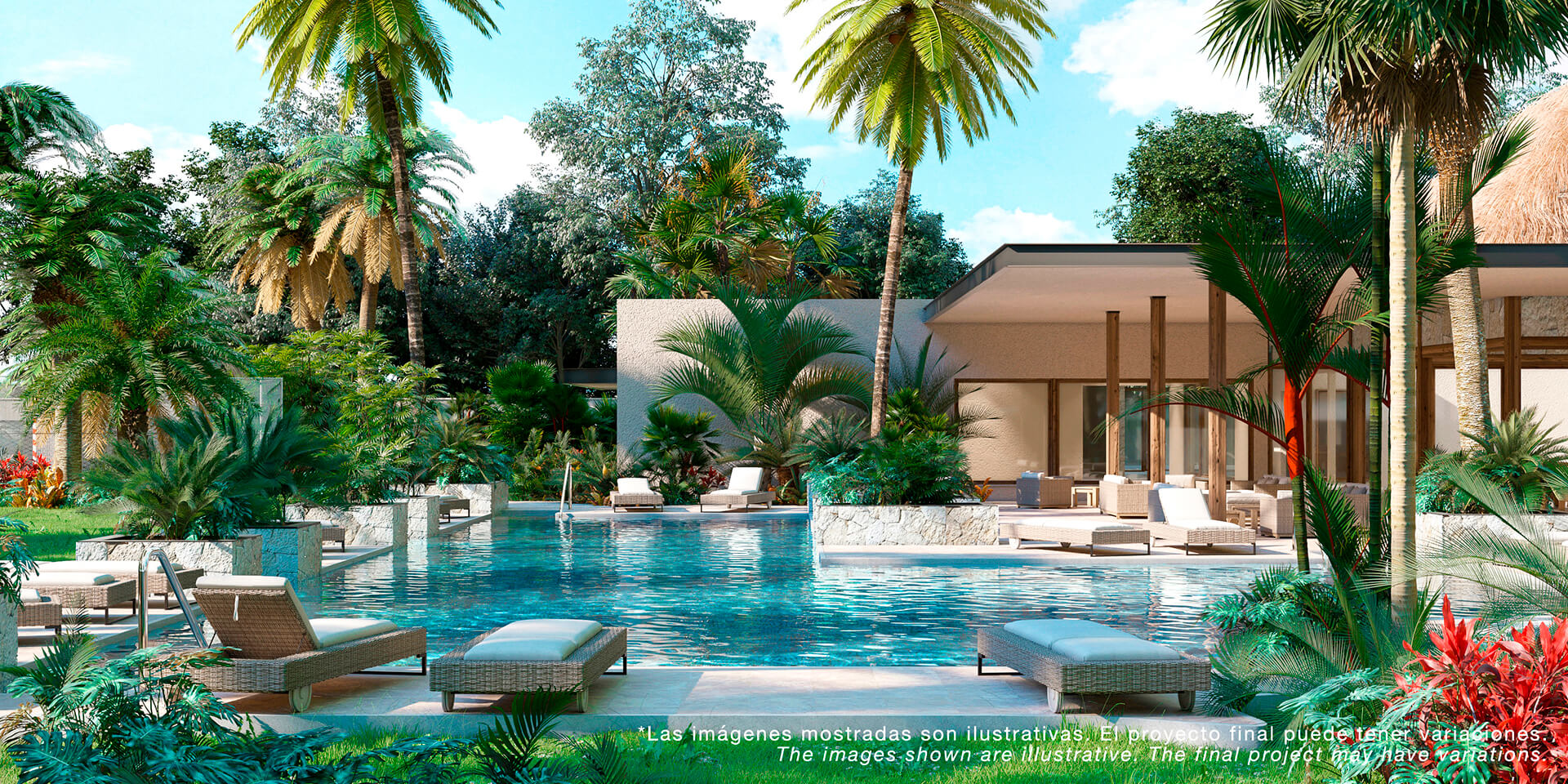 Casa en venta y Lote  en Bak Tulum- Modelo Caoba