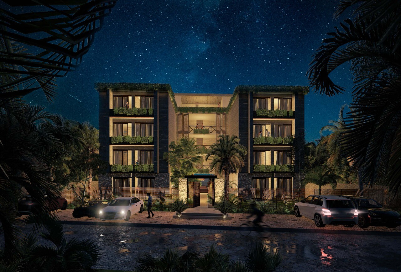 Kaoba Tankah: Departamentos en caleta Tankah