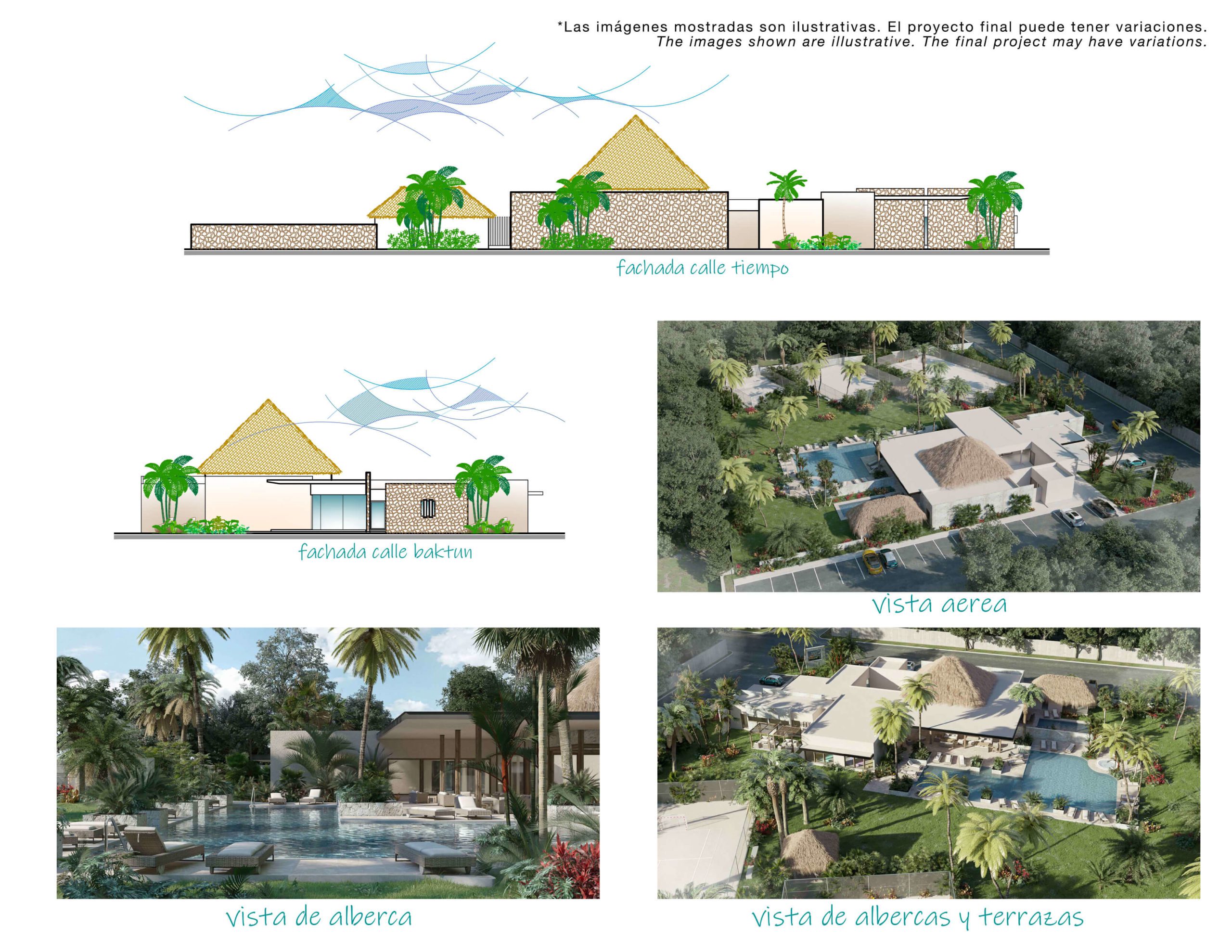Casa en venta y Lote  en Bak Tulum- Modelo Caoba
