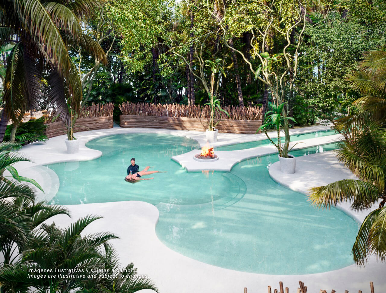 Casa en venta y Lote  en Bak Tulum- Modelo Caoba