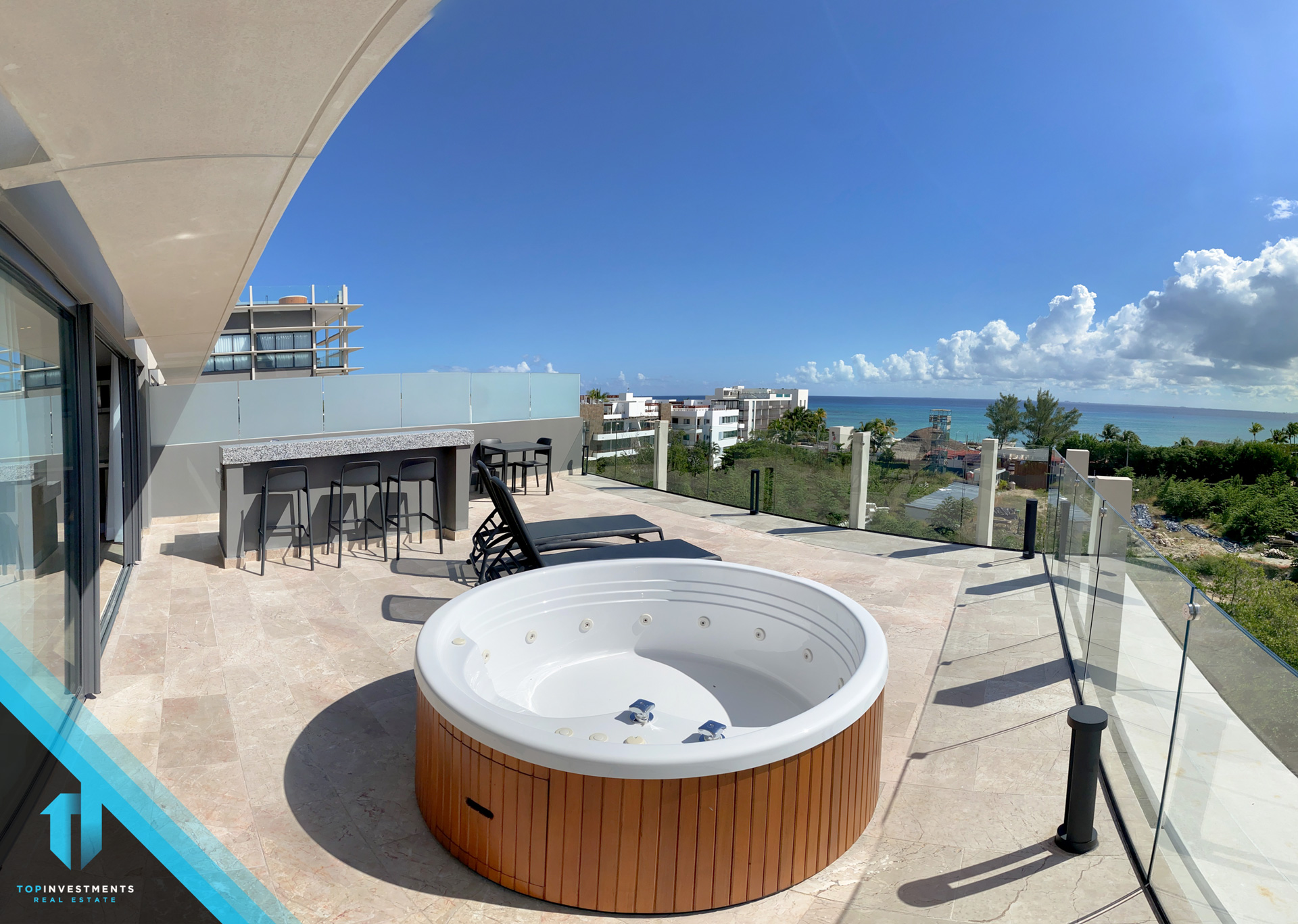 Departamento oceanview a unos pasos de la playa