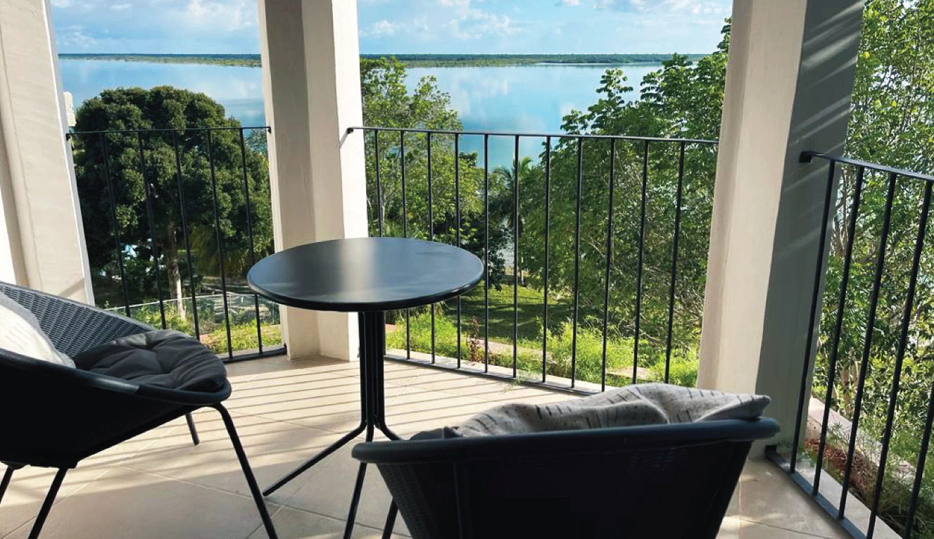 Buena vista suites: Departamentos con vistas a la laguna de Bacalar