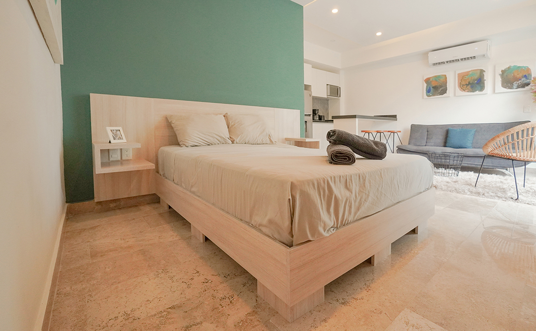 Estudio en Playa del Carmen con Rooftop Oceanview