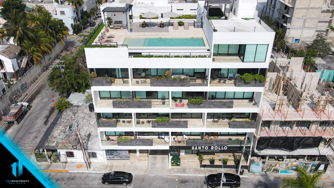 Estudio en Playa del Carmen con Rooftop Oceanview