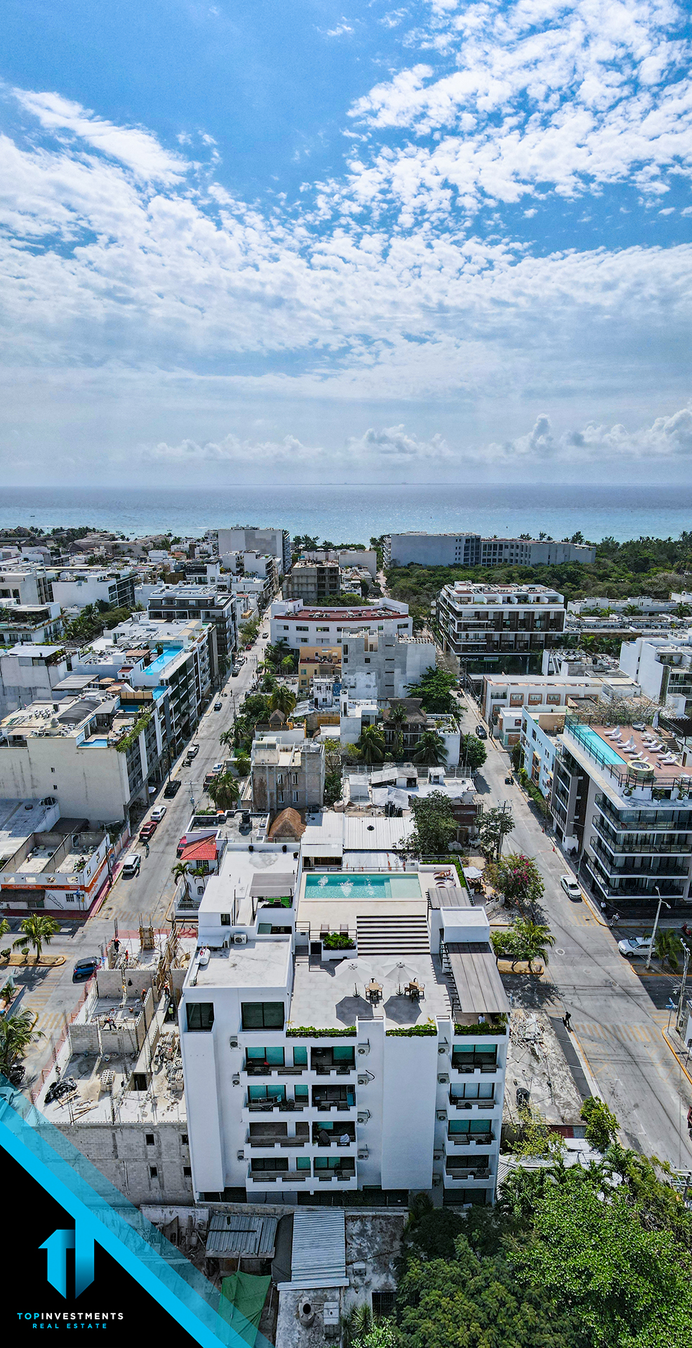 Estudio en Playa del Carmen con Rooftop Oceanview