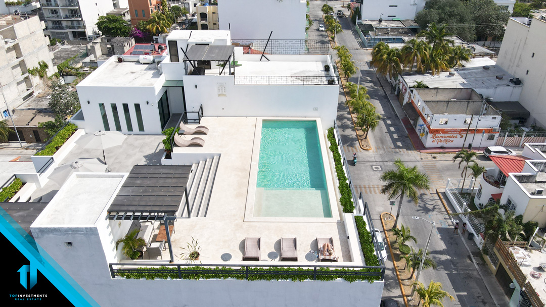 Estudio en Playa del Carmen con Rooftop Oceanview