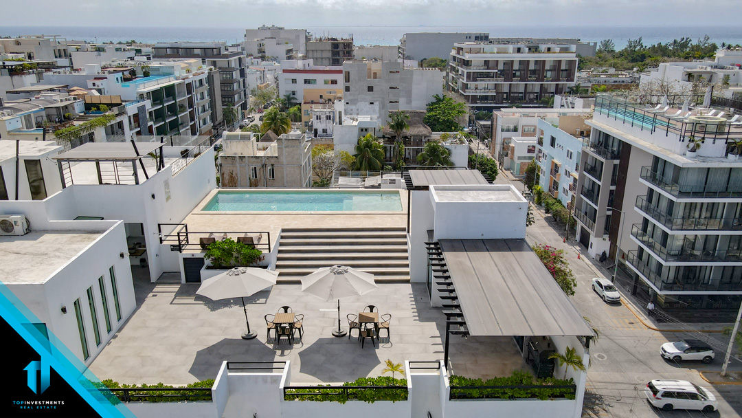 Estudio en Playa del Carmen con Rooftop Oceanview