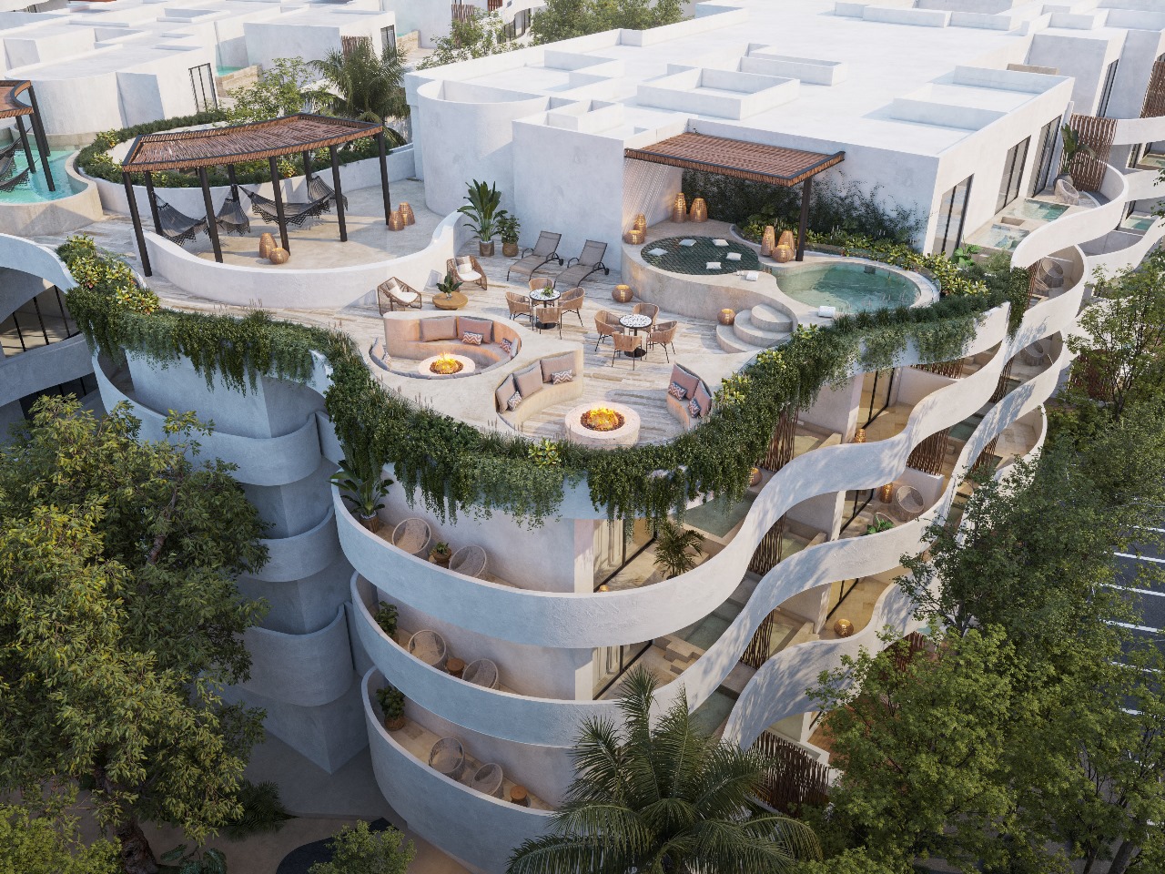 Hunab: Apartamentos de diseño en el centro de Tulum