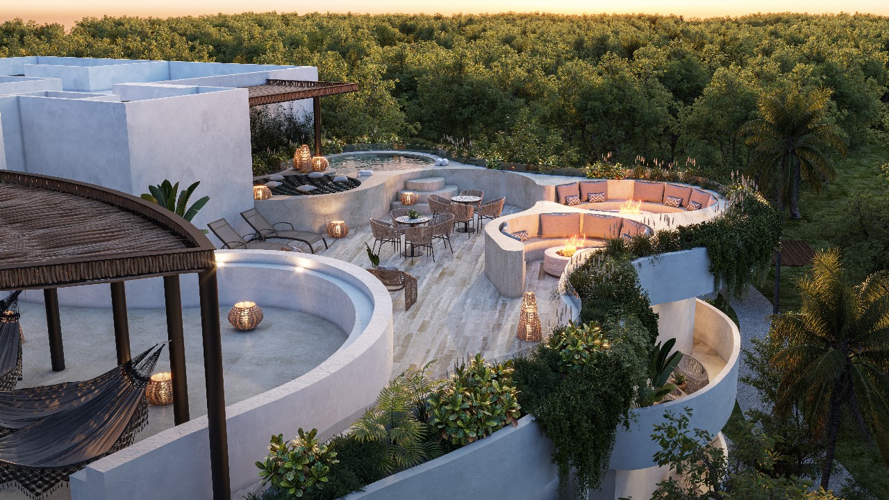 Hunab: Apartamentos de diseño en el centro de Tulum