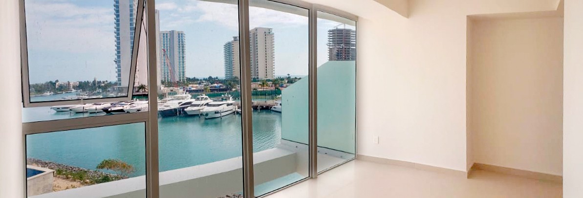 Marea Cancún: Departamentos frente a la marina en Cancún