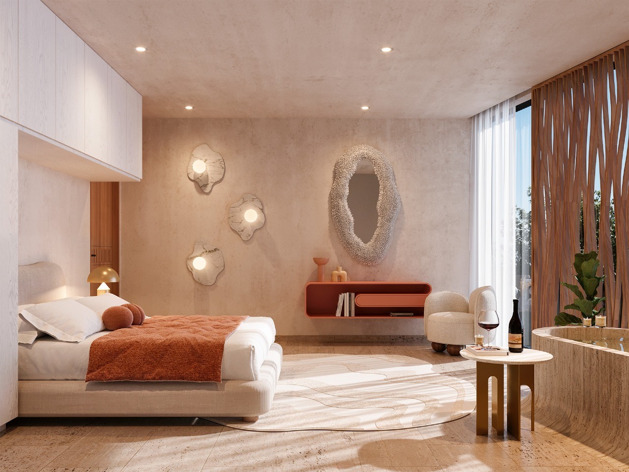The Curve: departamentos de diseño en Aldea Zamá