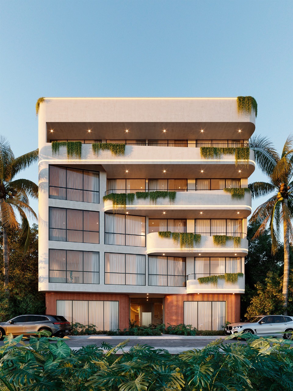 The Curve: departamentos de diseño en Aldea Zamá