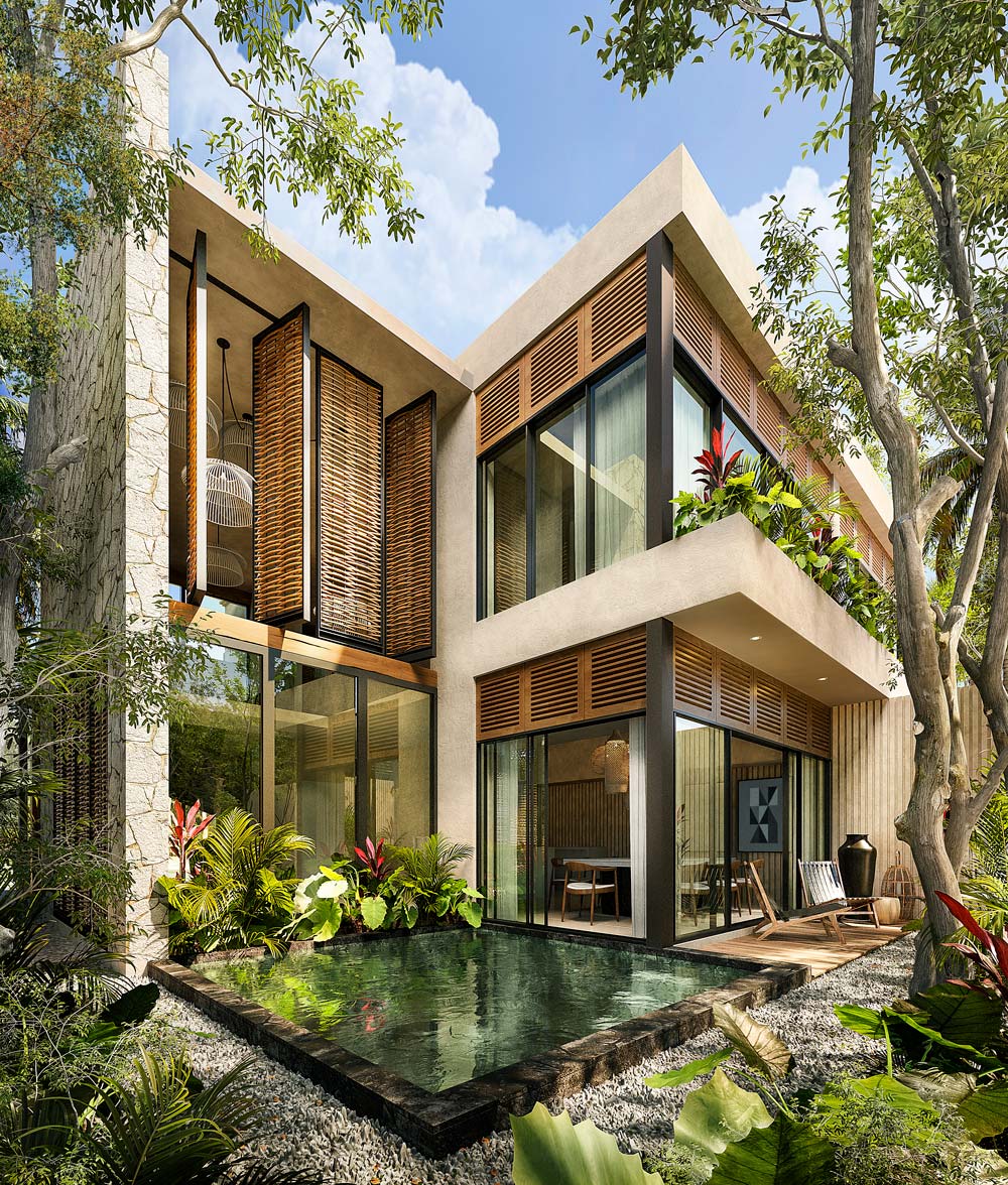 Vesta: Exclusivas casas de diseño en Región 15, Tulum
