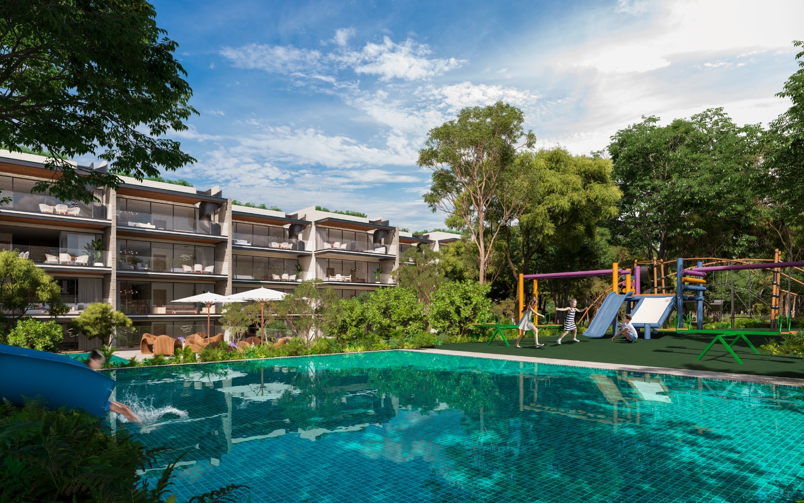 Macondo Playacar: lujosos departamentos en venta en Playa del Carmen