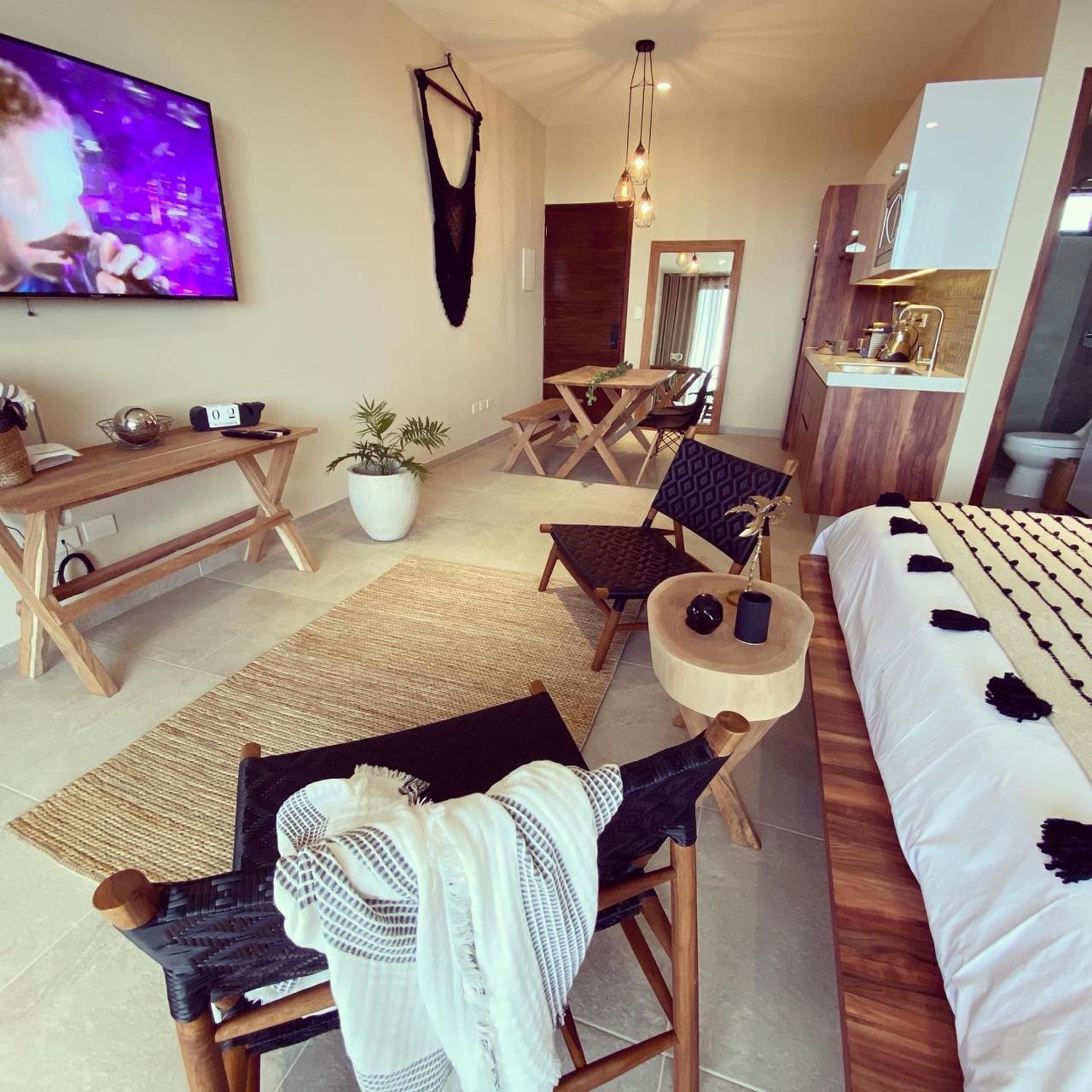 Estudio amueblado en exclusiva zona de Tulum, La Veleta