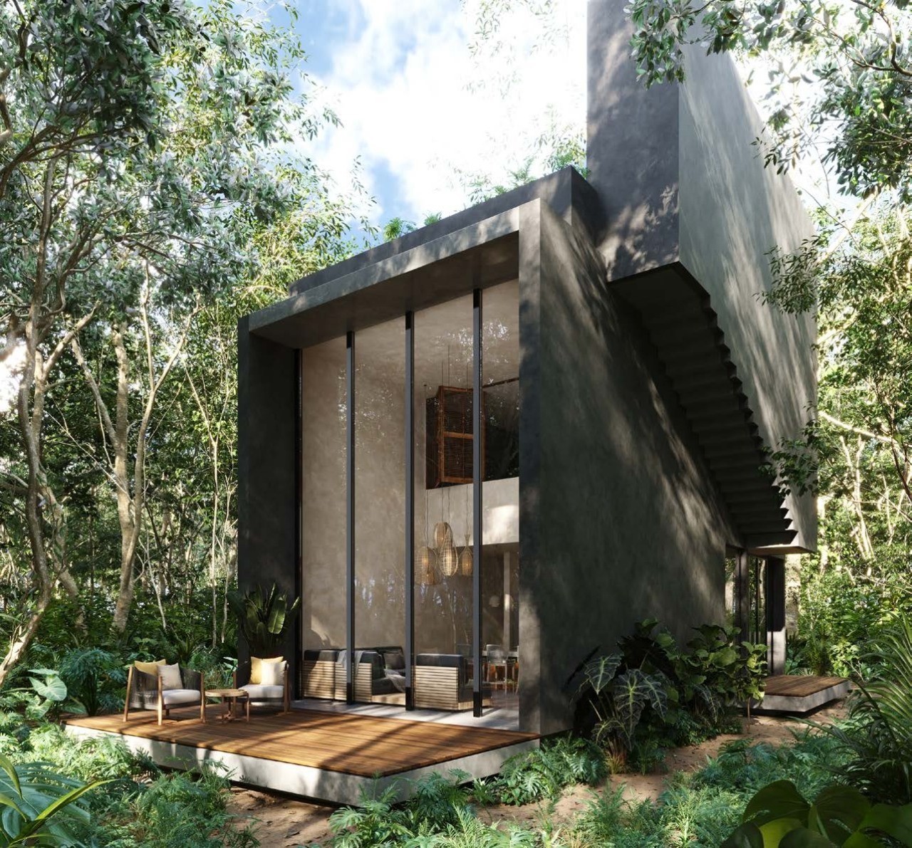 Villas de Lujo en Xacan rodeadas de naturaleza en Tulum