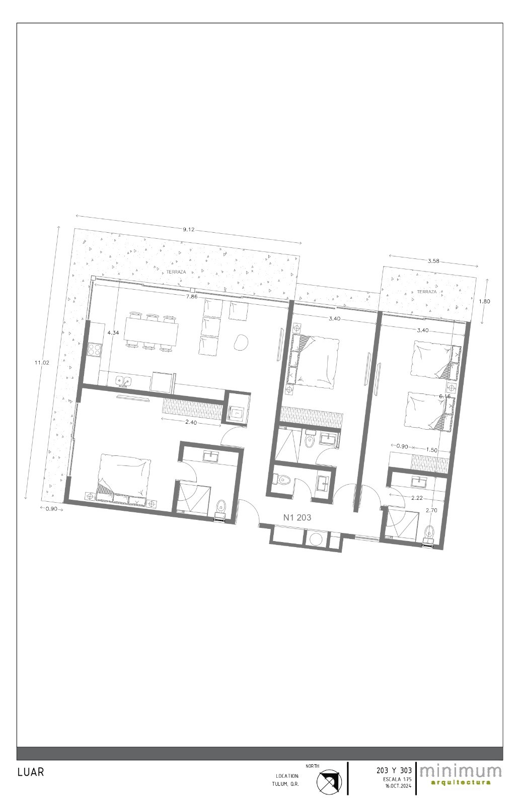 Departamento de 3 recámaras en LUAR – Exclusivo Desarrollo Boutique en Aldea Zamá Premium, Tulum