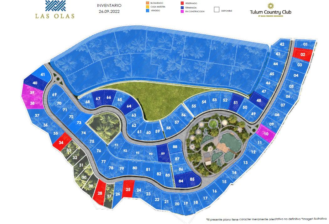 Terreno en Venta en Las Olas, Tulum Country Club – Lujo, Naturaleza y Alta Plusvalía