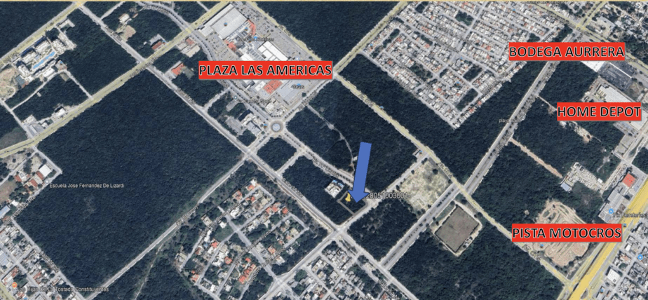Terreno Comercial en el Nuevo Centro de Playa del Carmen