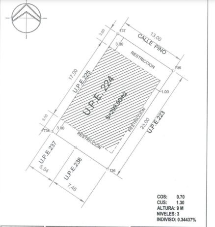 Lote Residencial Abeto en Fraccionamiento Valenia Playa del Carmen